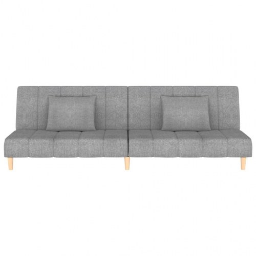 2-personers sovesofa stof lysegrå