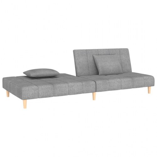 2-personers sovesofa stof lysegrå