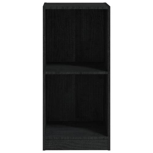 Sideskab 35,5x33,5x76 cm massivt fyrretræ sort