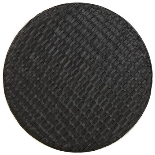 Tebord 45 cm polyrattan sort