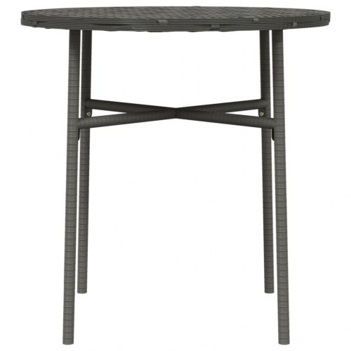 Tebord 45 cm polyrattan grå