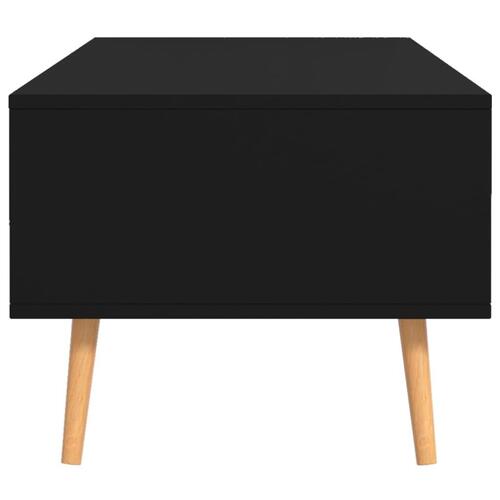Sofabord 100x49,5x43 cm konstrueret træ sort
