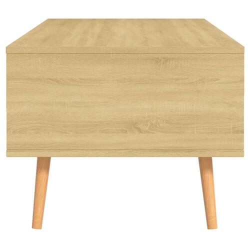 Sofabord 100x49,5x43 cm konstrueret træ sonoma-eg