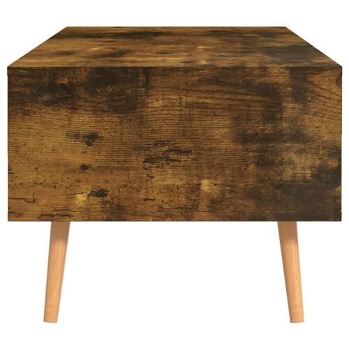 Sofabord 100x49,5x43 cm konstrueret træ røget eg