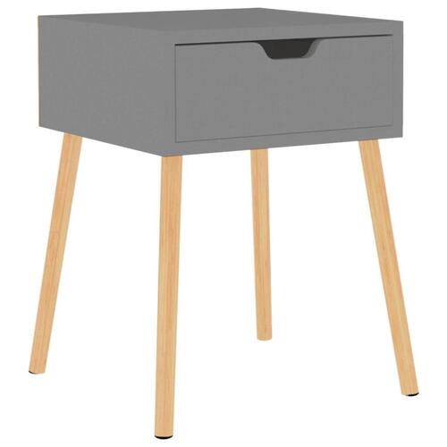 Sengebord 40x40x56 cm spånplade grå