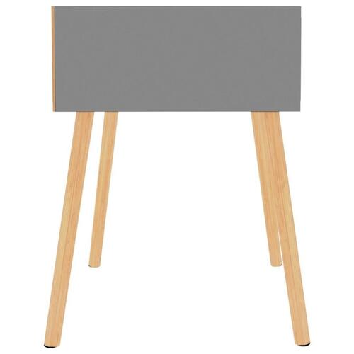 Sengebord 40x40x56 cm spånplade grå