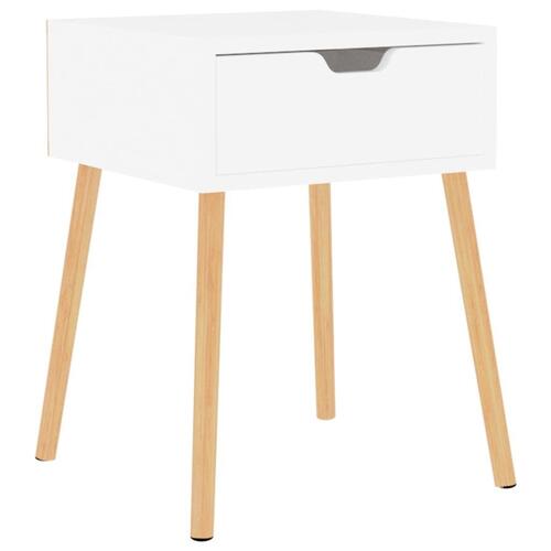 Sengeskab 40x40x56 cm spånplade hvid højglans
