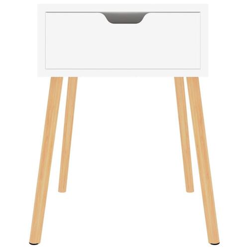 Sengeskab 40x40x56 cm spånplade hvid højglans