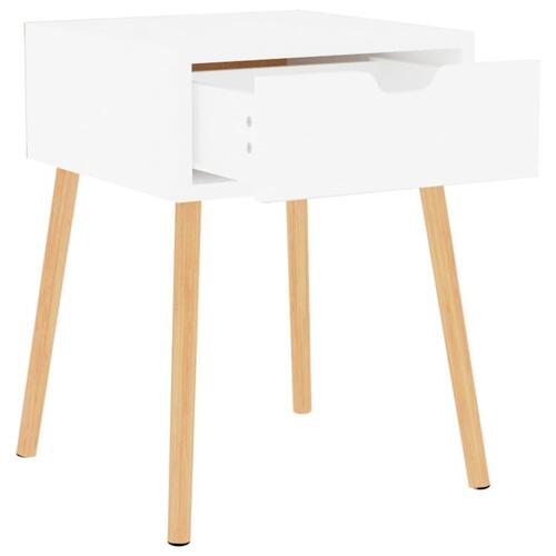 Sengeskab 40x40x56 cm spånplade hvid højglans