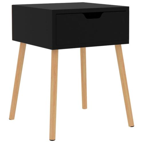 Sengeskab 40x40x56 cm spånplade sort højglans