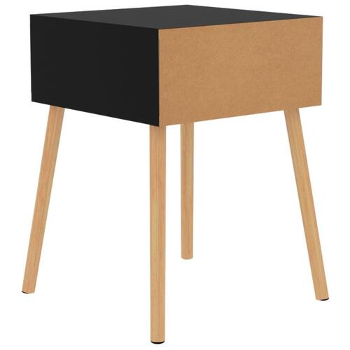 Sengeskab 40x40x56 cm spånplade sort højglans