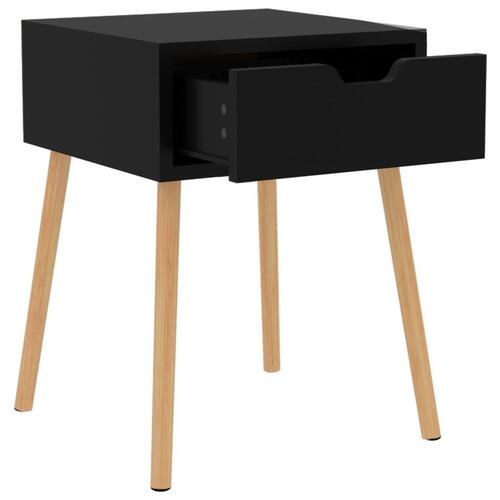 Sengeskab 40x40x56 cm spånplade sort højglans
