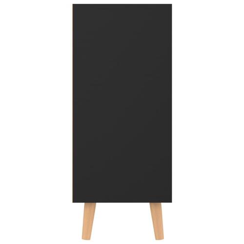 Skænk 90x30x72 cm konstrueret træ sort