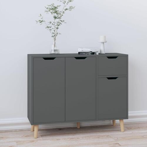 Skænk 90x30x72 cm konstrueret træ grå