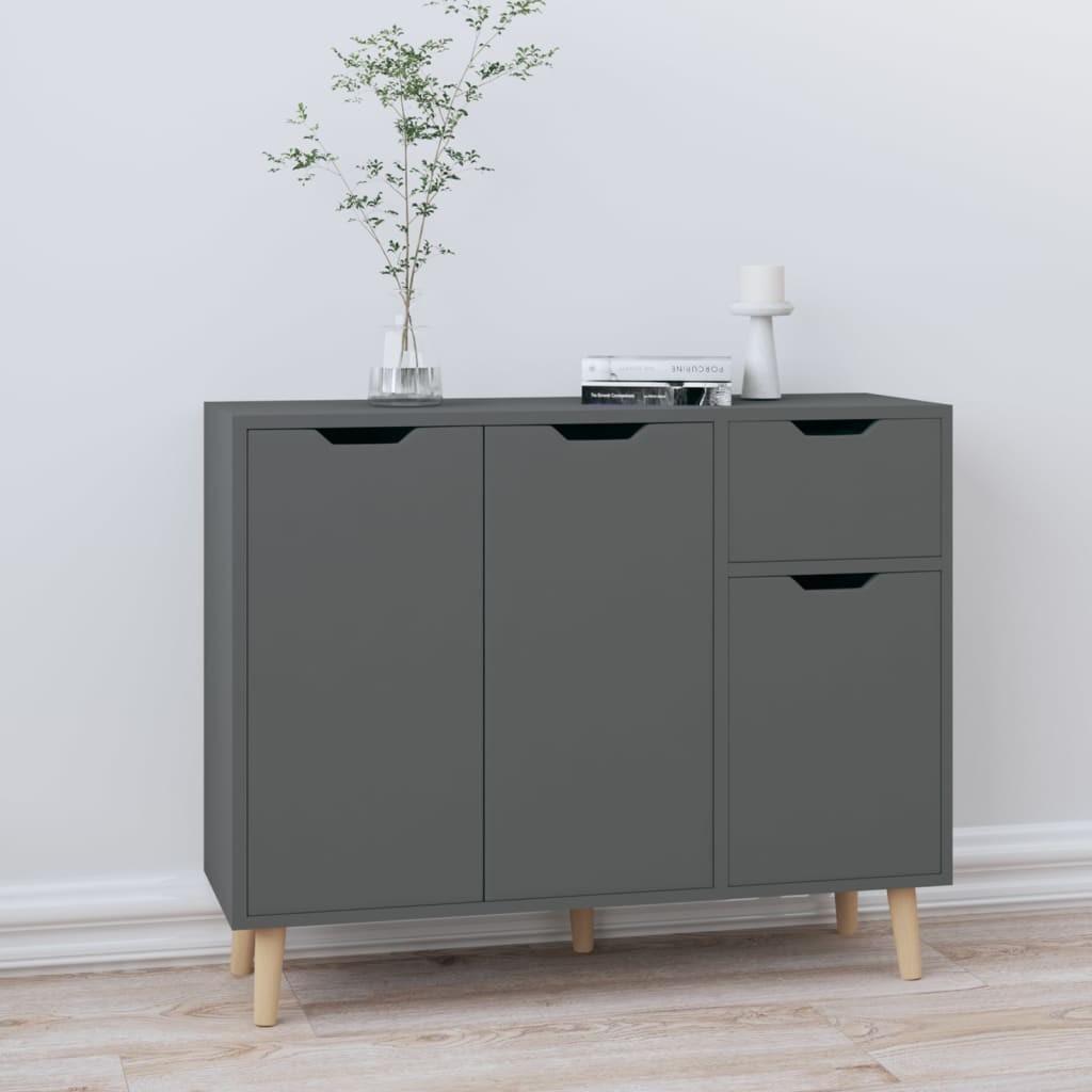 Skænk 90x30x72 cm konstrueret træ grå