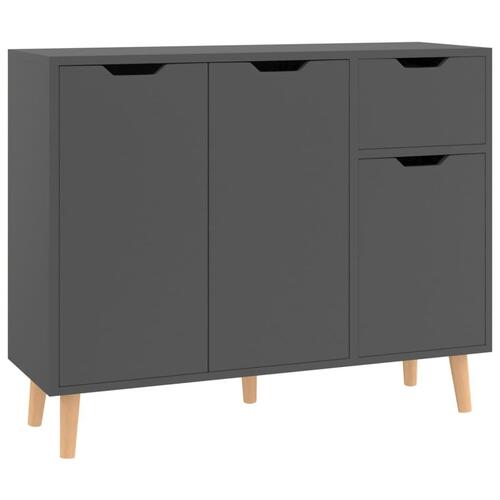 Skænk 90x30x72 cm konstrueret træ grå