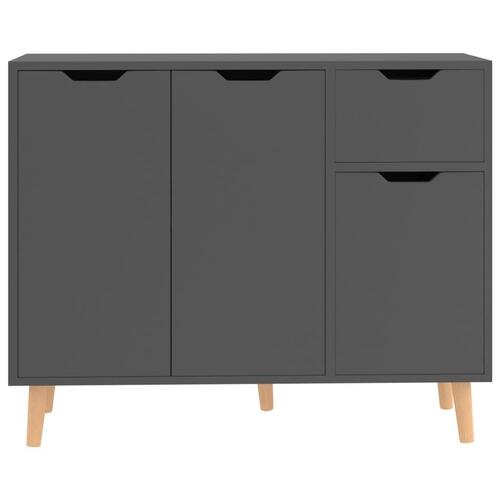 Skænk 90x30x72 cm konstrueret træ grå