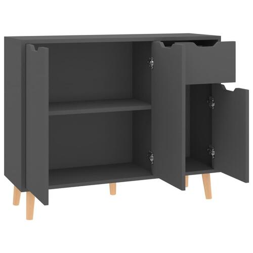 Skænk 90x30x72 cm konstrueret træ grå
