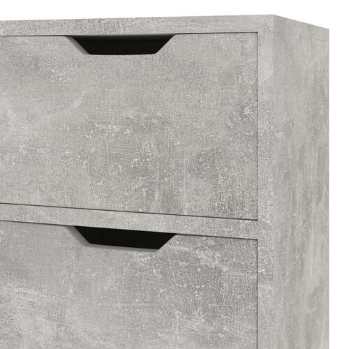 Skænk 90x30x72 cm konstrueret træ betongrå