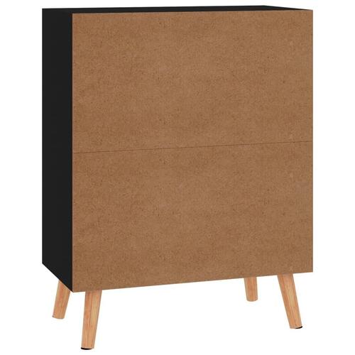 Skænk 60x30x72 cm konstrueret træ sort