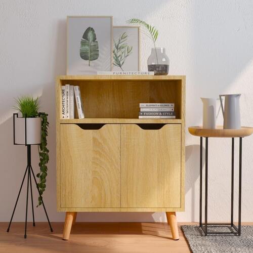 Skænk 60x30x72 cm konstrueret træ sonoma-eg