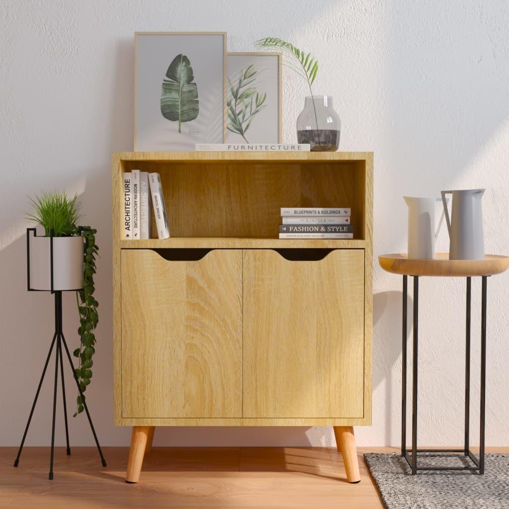 Skænk 60x30x72 cm konstrueret træ sonoma-eg
