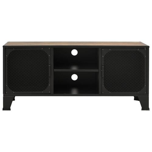 Tv-skab 105x36x47 cm meal og MDF rustikbrun