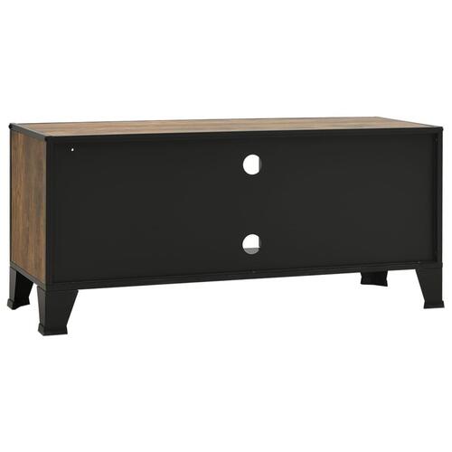 Tv-skab 105x36x47 cm meal og MDF rustikbrun