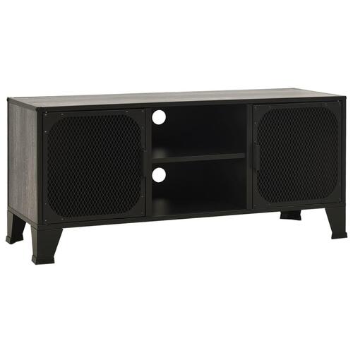 Tv-skab 105x36x47 cm metal og MDF grå