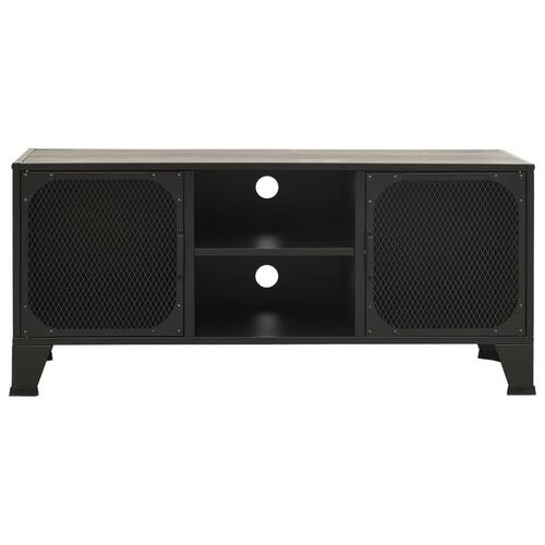 Tv-skab 105x36x47 cm metal og MDF grå