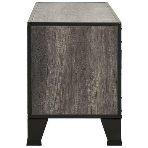 Tv-skab 105x36x47 cm metal og MDF grå
