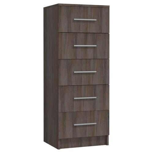 Høj kommode 41x35x106 cm konstrueret træ sonoma-eg