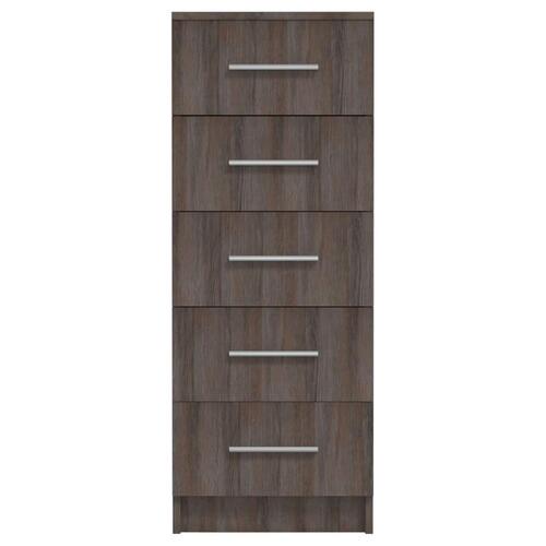 Høj kommode 41x35x106 cm konstrueret træ sonoma-eg