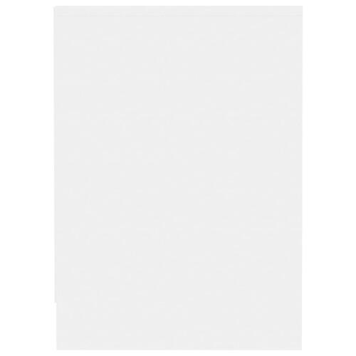 Tv-bord 102x37,5x52,5 cm konstrueret træ hvid
