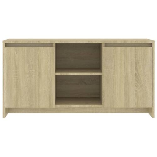 Tv-bord 102x37,5x52,5 cm konstrueret træ sonoma-eg