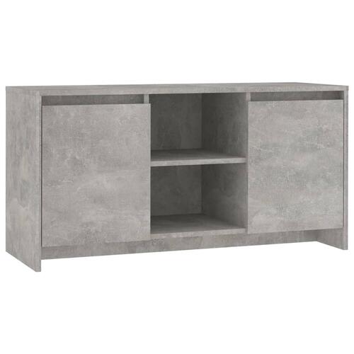 Tv-bord 102x37,5x52,5 cm konstrueret træ betongrå