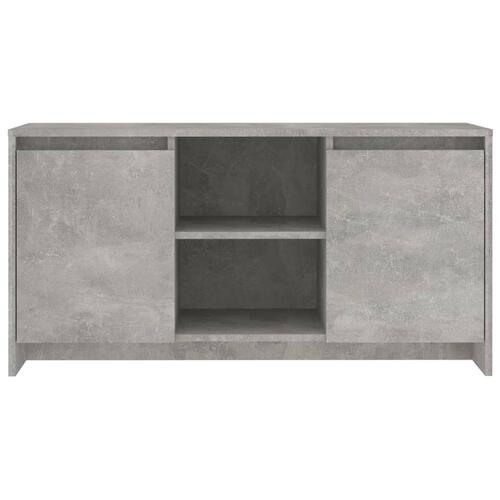Tv-bord 102x37,5x52,5 cm konstrueret træ betongrå