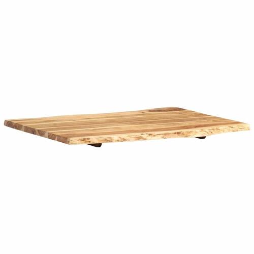 Bordplade 80x(50-60)x2,5 cm massivt akacietræ