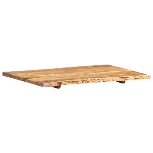 Bordplade 80x(50-60)x2,5 cm massivt akacietræ
