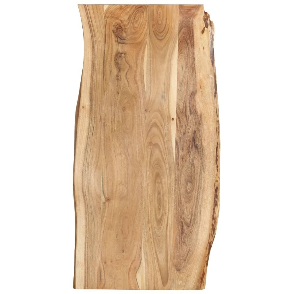 Bordplade 118x(50-60)x2,5 cm massivt akacietræ