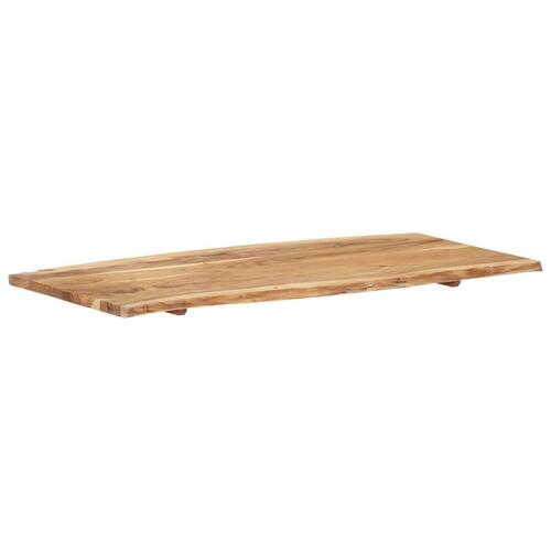 Bordplade 118x(50-60)x2,5 cm massivt akacietræ