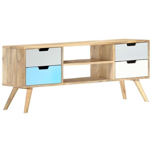 Tv-skab 110 x 35 x 48 cm massivt mangotræ