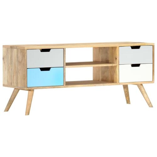 Tv-skab 110 x 35 x 48 cm massivt mangotræ