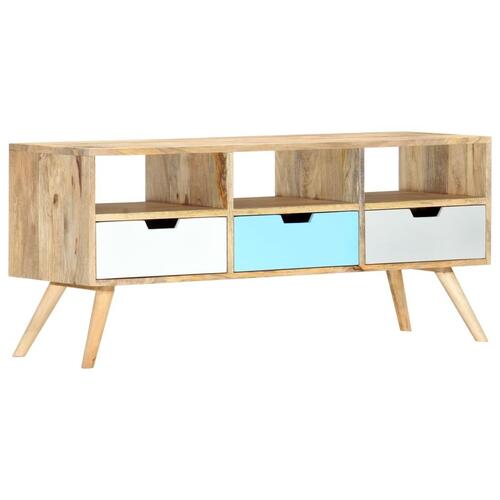 Tv-skab 110 x 35 x 48 cm massivt mangotræ