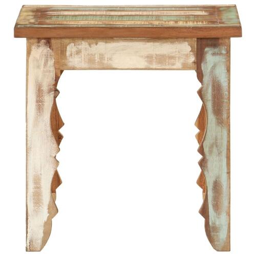 Sofabord 40x40x40 cm massivt genanvendt træ