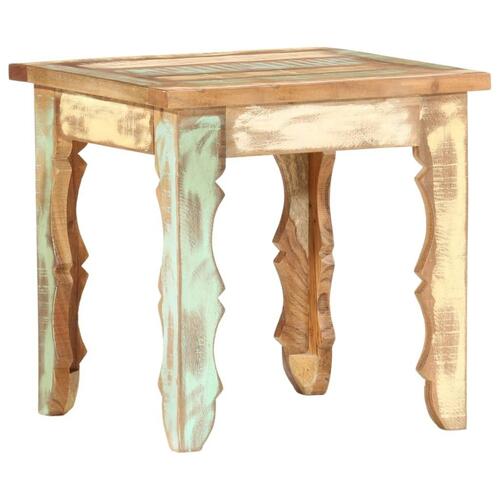 Sofabord 40x40x40 cm massivt genanvendt træ