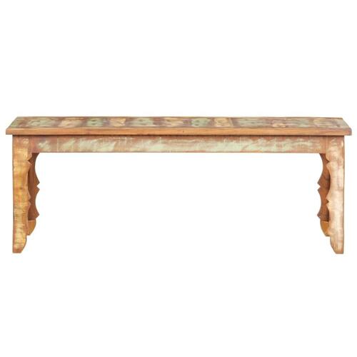 Sofabord 110x50x40 cm massivt genbrugstræ