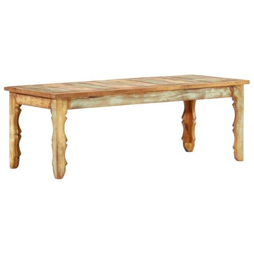 Sofabord 110x50x40 cm massivt genbrugstræ
