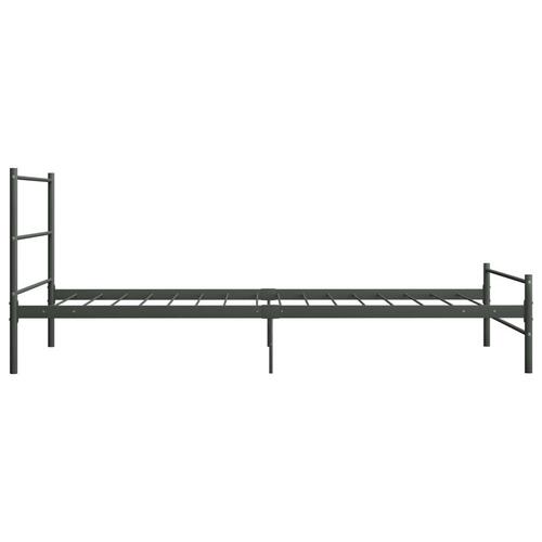Sengestel 90 x 200 cm metal grå
