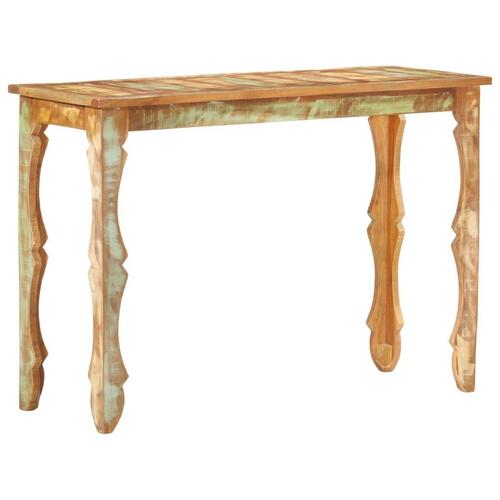 Konsolbord 110 x 40 x 76 cm massivt genbrugstræ